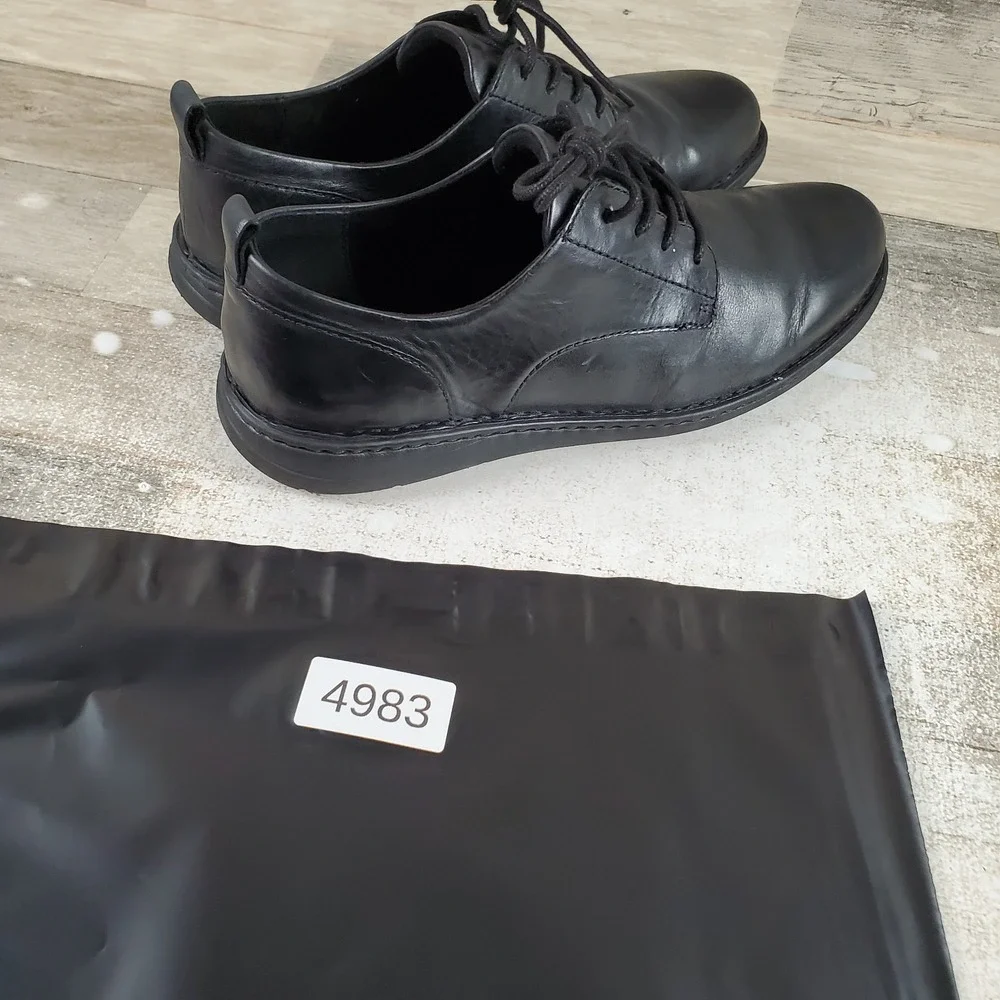 Born Todd Mens Oxford Shoes Sz 10 M Comfort Black Leather Handcrafted Lace Up